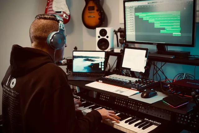 Dan Tremblay in his studio